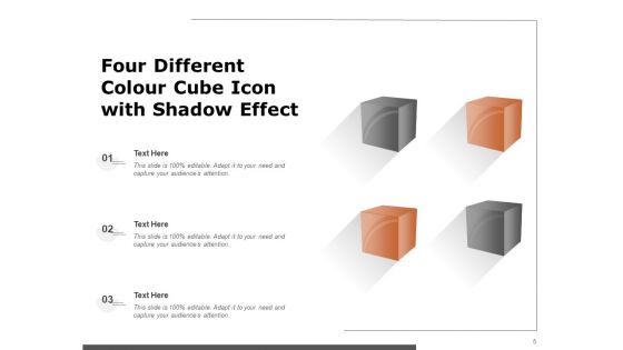 Cuboid Icon Cube Shape Small Boxes Glass Icon Ppt PowerPoint Presentation Complete Deck