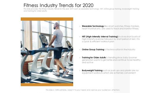 Cultivating The Wellbeing Culture In Organization Fitness Industry Trends For 2020 Inspiration PDF