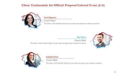 Cultural Event Proposal Template Ppt PowerPoint Presentation Complete Deck With Slides