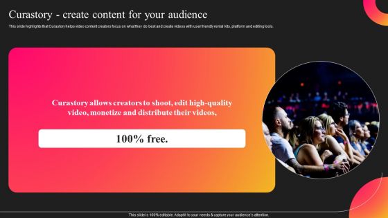 Curastory Editing Platform Pitch Deck Ppt PowerPoint Presentation Complete Deck With Slides