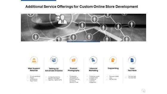 Custom Online Store Development Proposal Ppt PowerPoint Presentation Complete Deck With Slides