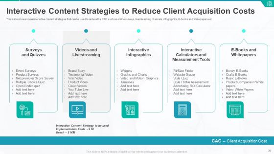 Customer Acquisition Cost For Startups To Obtain New Clients Ppt PowerPoint Presentation Complete Deck With Slides