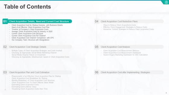 Customer Acquisition Cost For Startups To Obtain New Clients Ppt PowerPoint Presentation Complete Deck With Slides