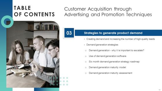 Customer Acquisition Through Advertising And Promotion Techniques Ppt PowerPoint Presentation Complete Deck With Slides