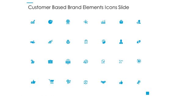 Customer Based Brand Elements Icons Slide Ppt PowerPoint Presentation Ideas Topics