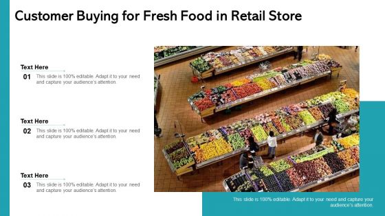Customer Buying For Fresh Food In Retail Store Ppt Summary Topics PDF