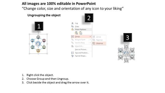Customer Care Team Hexagon Infographic Powerpoint Template
