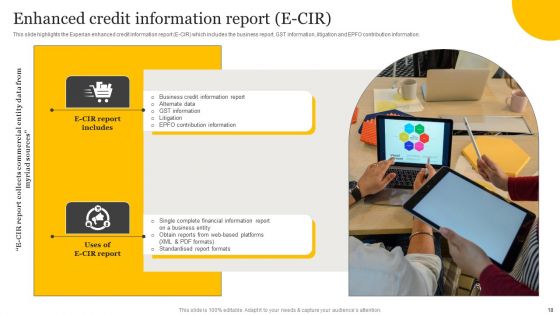 Customer Credit Reporting Company Outline Ppt PowerPoint Presentation Complete Deck With Slides