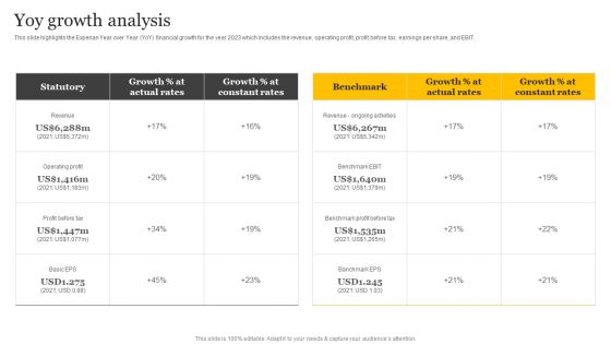 Customer Credit Reporting Company Outline Yoy Growth Analysis Summary PDF
