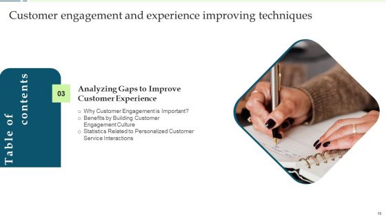 Customer Engagement And Experience Improving Techniques Ppt PowerPoint Presentation Complete Deck With Slides