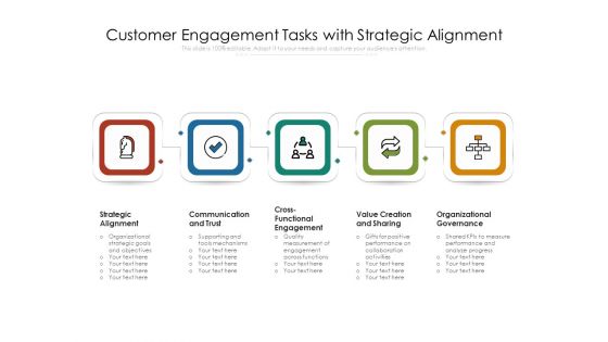 Customer Engagement Tasks With Strategic Alignment Ppt PowerPoint Presentation File Icon PDF