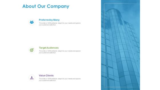 Customer Experience Process About Our Company Ppt Styles Slideshow PDF