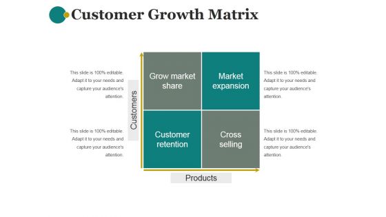 Customer Growth Matrix Ppt PowerPoint Presentation Ideas