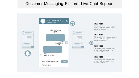 Customer Messaging Platform Live Chat Support Ppt PowerPoint Presentation Gallery Template