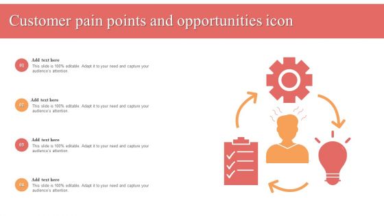 Customer Pain Points And Opportunities Icon Designs PDF