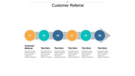 Customer Referral Ppt PowerPoint Presentation Layouts Visual Aids Cpb