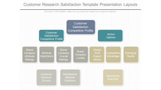 Customer Research Satisfaction Template Presentation Layouts