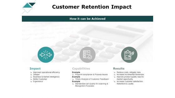 Customer Retention Impact Ppt PowerPoint Presentation Icon Example