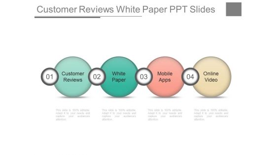 Customer Reviews White Paper Ppt Slides