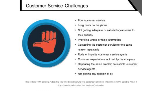 Customer Service Challenges Ppt PowerPoint Presentation Gallery Model