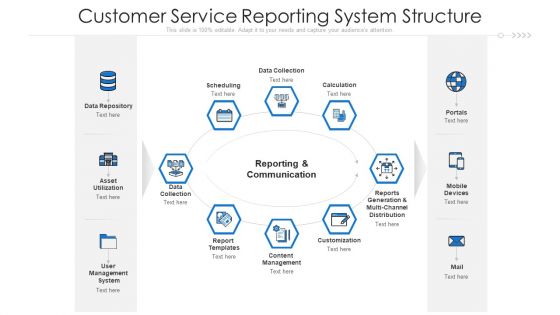 Customer Service Reporting System Structure Ppt Professional Visual Aids PDF