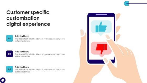 Customer Specific Customization Digital Experience Demonstration PDF Customer Specific Customization Digital Experience Demonstration PDF