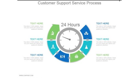 Customer Support Service Process Powerpoint Slide Template