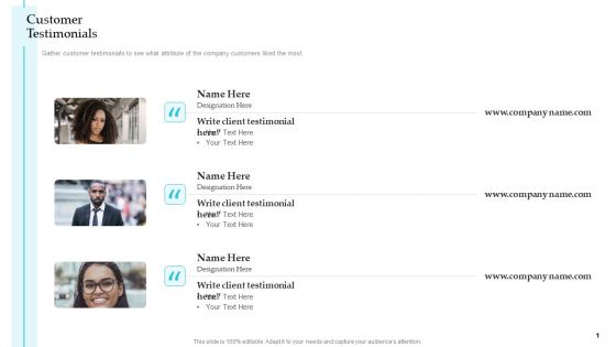 Customer Testimonials Steps To Improve Customer Engagement For Business Development Guidelines PDF