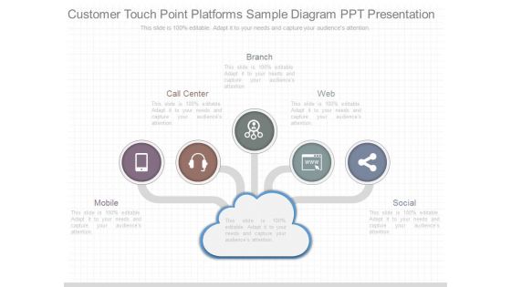 Customer Touch Point Platforms Sample Diagram Ppt Presentation