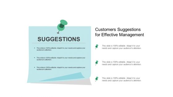 Customers Suggestions For Effective Management Ppt Powerpoint Presentation Model Format
