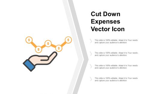 Cut Down Expenses Vector Icon Ppt PowerPoint Presentation Outline Picture
