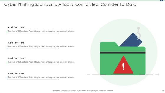 Cyber Phishing Scams And Attacks Ppt PowerPoint Presentation Complete With Slides