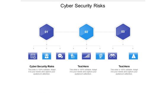 Cyber Security Risks Ppt PowerPoint Presentation Layouts Infographic Template Cpb