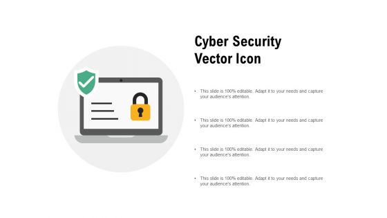 Cyber Security Vector Icon Ppt PowerPoint Presentation Ideas Example File