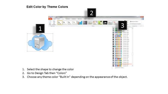 DDOS Attacker For Target Server Powerpoint Template