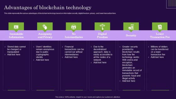 DLT Technology Advantages Of Blockchain Technology Ppt Infographic Template Example File DLT Technology Advantages Of Blockchain Technology Ppt Infographic Template Example File