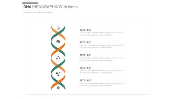 DNA Design Infographics For Research Powerpoint Slides