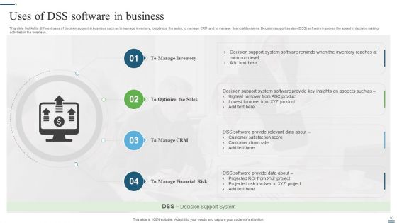 DSS Software Ppt PowerPoint Presentation Complete Deck With Slides