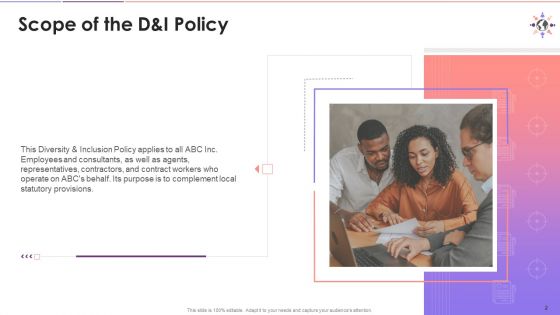 D And I Policy Objective And Meaning Training Ppt