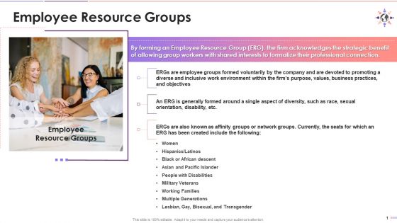 D And I Strategy Employee Resource Group Training Ppt