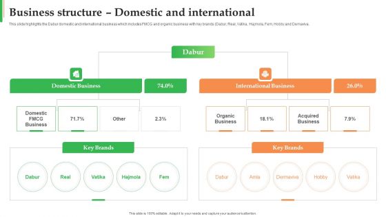 Dabur Business Profile Business Structure Domestic And International Introduction PDF Dabur Business Profile Business Structure Domestic And International Introduction PDF