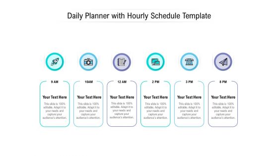 Daily Planner With Hourly Schedule Template Ppt PowerPoint Presentation Inspiration Guidelines PDF