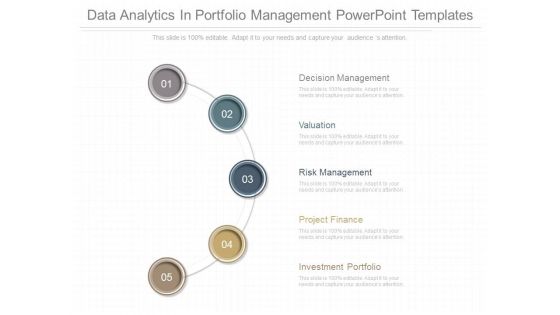 Data Analytics In Portfolio Management Powerpoint Templates