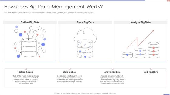 Data Analytics Management How Does Big Data Management Works Demonstration PDF