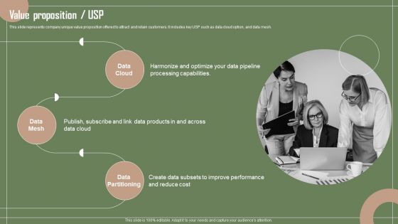 Data Automation Solution Investor Funding Presentation Value Proposition USP Download PDF