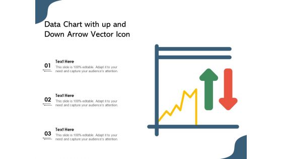 Data Chart With Up And Down Arrow Vector Icon Ppt PowerPoint Presentation Layouts Pictures PDF
