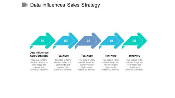 Data Influences Sales Strategy Ppt PowerPoint Presentation Infographics Deck Cpb Pdf