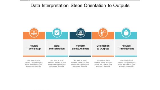 Data Interpretation Steps Orientation To Outputs Ppt PowerPoint Presentation Outline Graphics
