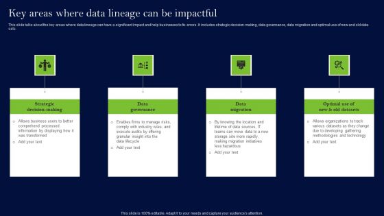Data Lineage Methods Key Areas Where Data Lineage Can Be Impactful Sample PDF