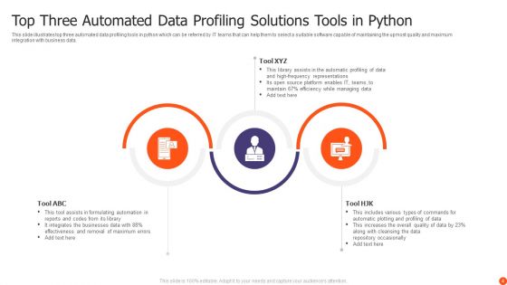 Data Profiling Solutions Ppt PowerPoint Presentation Complete Deck With Slides